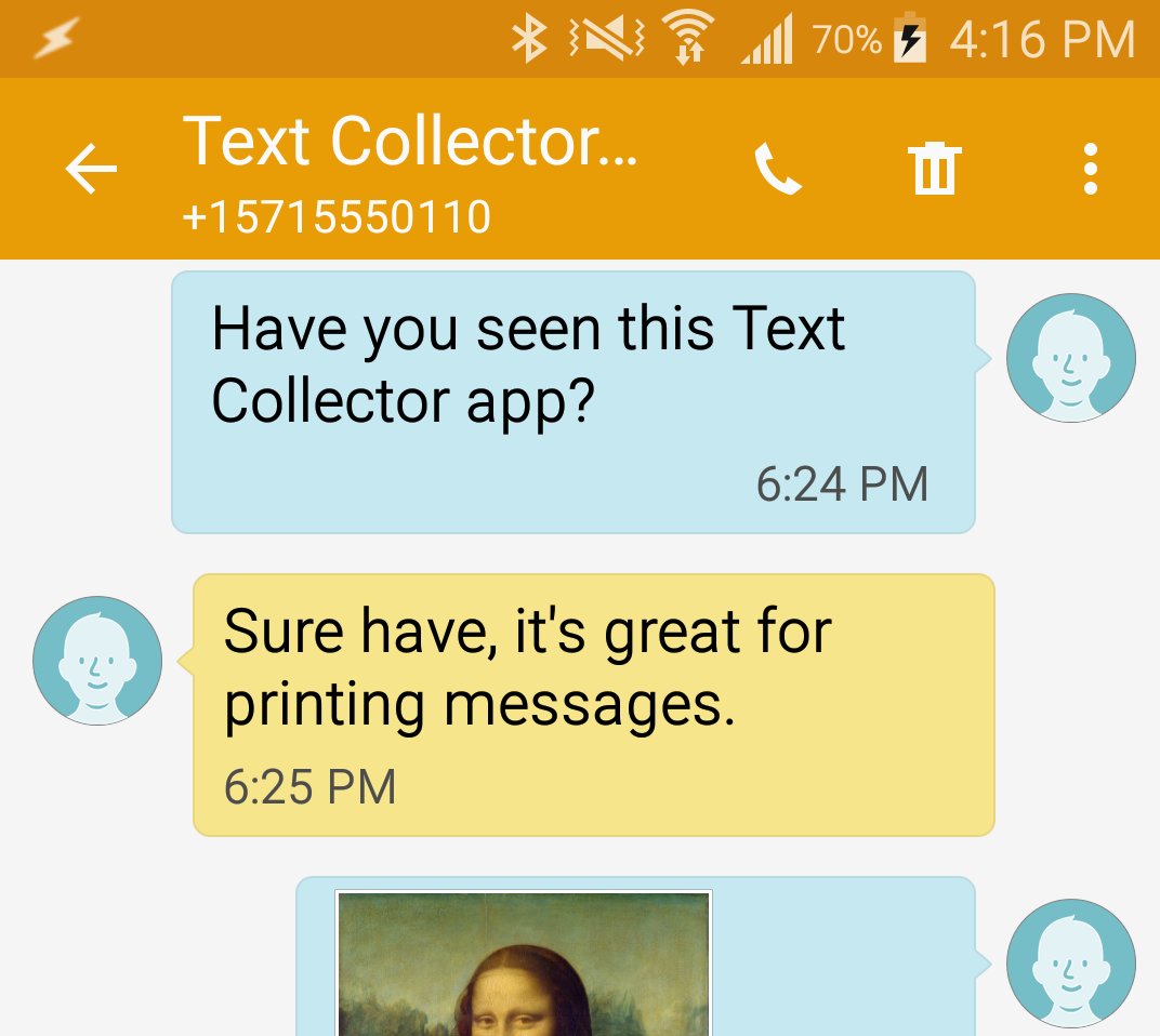 Android messaging app screenshot